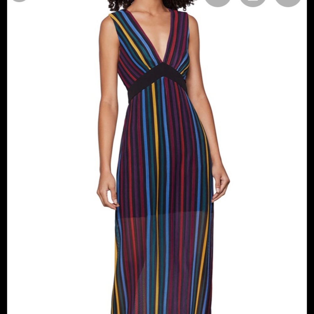 BCBG SRIPED MAXI DRESS